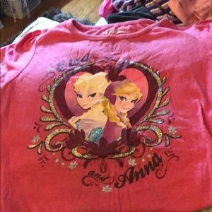 Frozen girl shirt size large 10/12